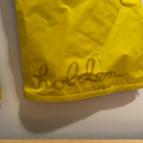 Women’s outdoor waterproof snow pants, mustard, large - Picture 6 of 9